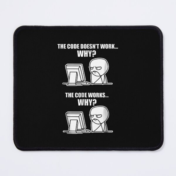 Aperçu de l'œuvre Funny Programmer Code Works Pourquoi Meme créée et vendue par Paagulan8Grace.