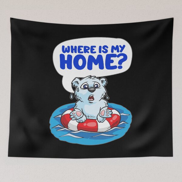 Item preview, Where Is My Home Ice Bear Global Warming Strike designed and sold by Moonpie90.