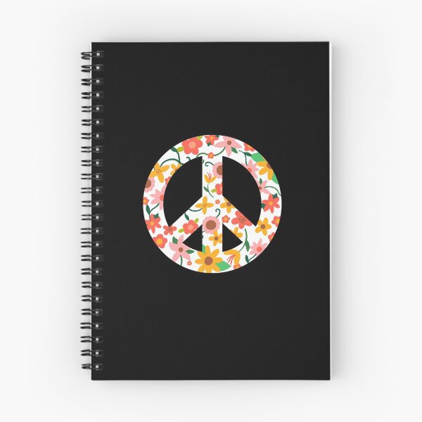 Item preview, Peace Sign Floral Peace Love Freedom Hippie Gift designed and sold by Hyper-Field.