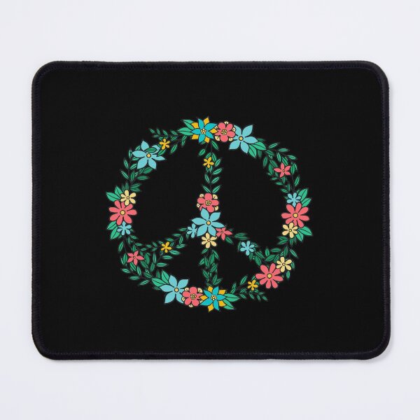 Item preview, Peace Sign Flowers Peace Love Freedom Hippie Gift designed and sold by Hyper-Field.