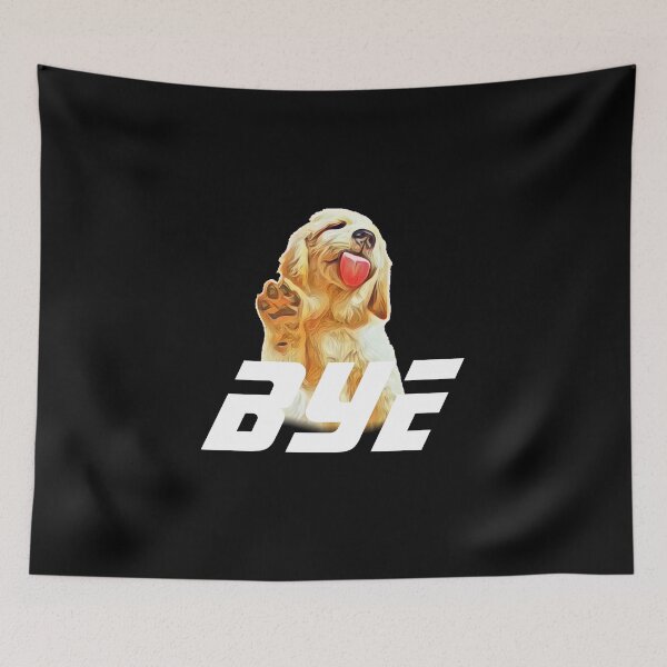 Item preview, dog waving - dog lover gift idea designed and sold by HarveyChaats.