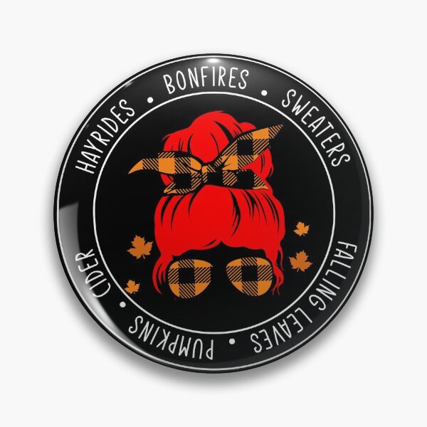Item preview, Messy bun red hair fall, hayrides, bonfires, sweaters, falling leaves, pumpkins, cider - Fall mama designed and sold by Designs Of all kinds.