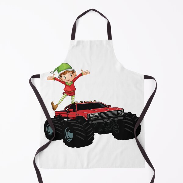 Item preview, Christmas Elf Riding Monster Truck designed and sold by STOREMAAR.