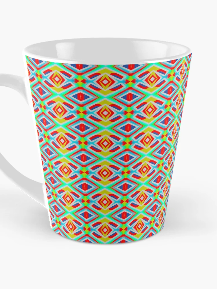 Thumbnail 3 of 4, Coffee Mug, Colorful expressionism abstract pattern designed by Code03 designed and sold by Code03.