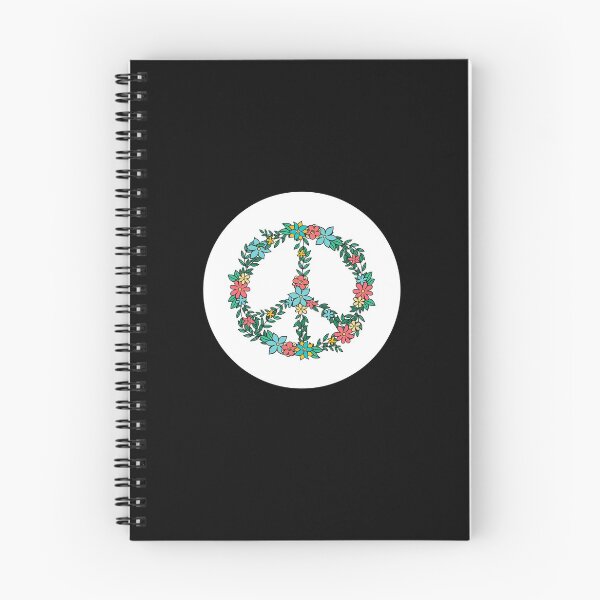 Item preview, Peace Sign Flowers Peace white Love Freedom Hippie Gift designed and sold by Hyper-Field.