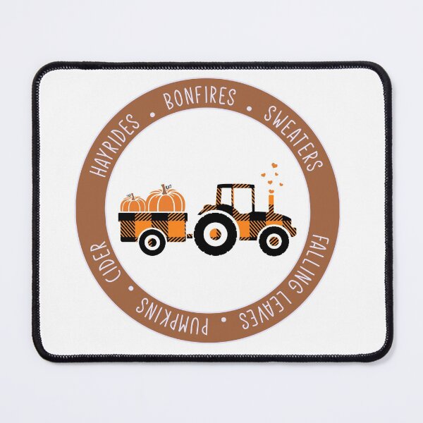 Item preview, Plaid farm tractor fall, hayrides, bonfires, sweaters, falling leaves, pumpkins, cider - Fall mama designed and sold by Designs Of all kinds.