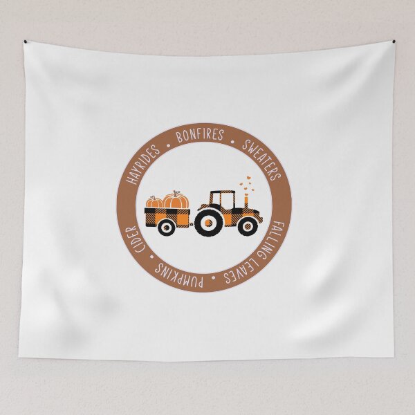 Item preview, Plaid farm tractor fall, hayrides, bonfires, sweaters, falling leaves, pumpkins, cider - Fall mama designed and sold by Designs Of all kinds.