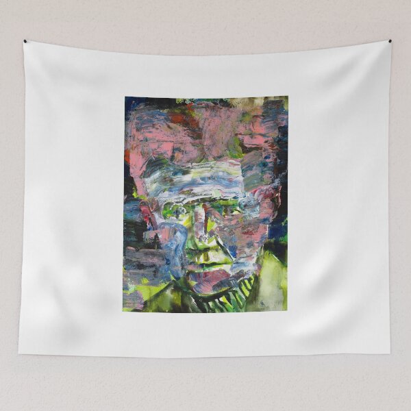 Item preview, EMIL CIORAN acrylic and watercolor portrait designed and sold by lautir.
