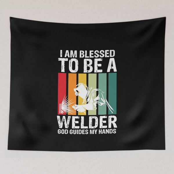 Item preview, I am blessed to be a welder god guides my hands Funny Welder Club designed and sold by patroart.