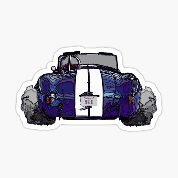 "AC Cobra Muscle car." Sticker for Sale by FRANCISAA | Redbubble