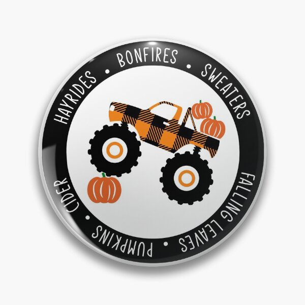 Item preview, Plaid monster truck fall, hayrides, bonfires, sweaters, falling leaves, pumpkins, cider - Fall mama designed and sold by Designs Of all kinds.