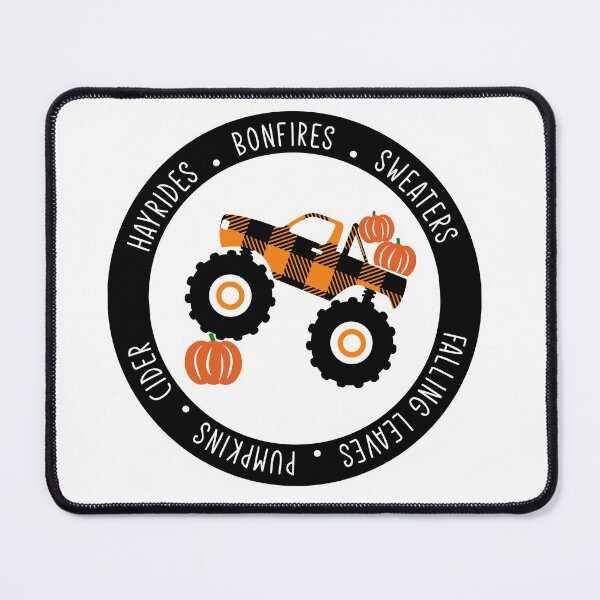Item preview, Plaid monster truck fall, hayrides, bonfires, sweaters, falling leaves, pumpkins, cider - Fall mama designed and sold by Designs Of all kinds.