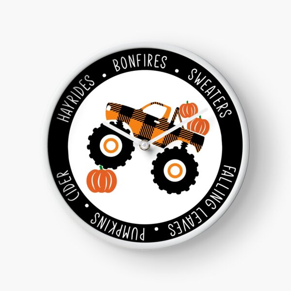 Item preview, Plaid monster truck fall, hayrides, bonfires, sweaters, falling leaves, pumpkins, cider - Fall mama designed and sold by Designs Of all kinds.