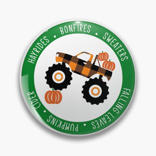Item preview, Plaid monster truck fall, hayrides, bonfires, sweaters, falling leaves, pumpkins, cider - Fall mama designed and sold by Designs Of all kinds.