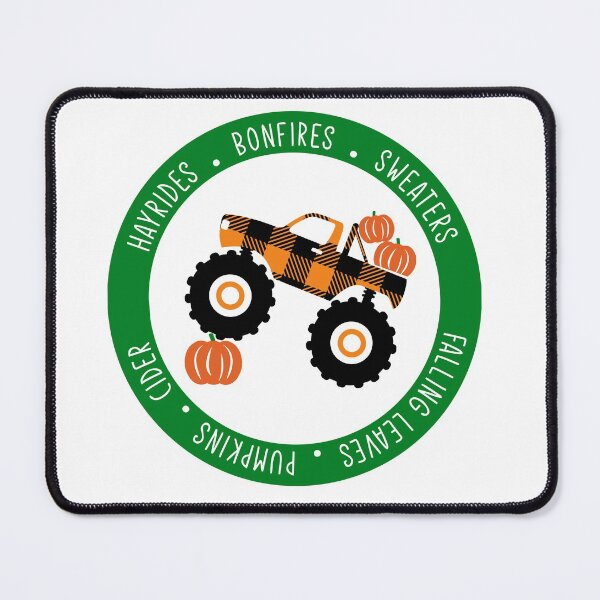 Item preview, Plaid monster truck fall, hayrides, bonfires, sweaters, falling leaves, pumpkins, cider - Fall mama designed and sold by Designs Of all kinds.