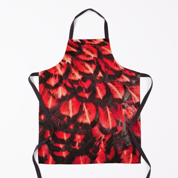 Item preview, Red Feather Skin Pattern Bed Sheet Design designed and sold by PodiShawna.