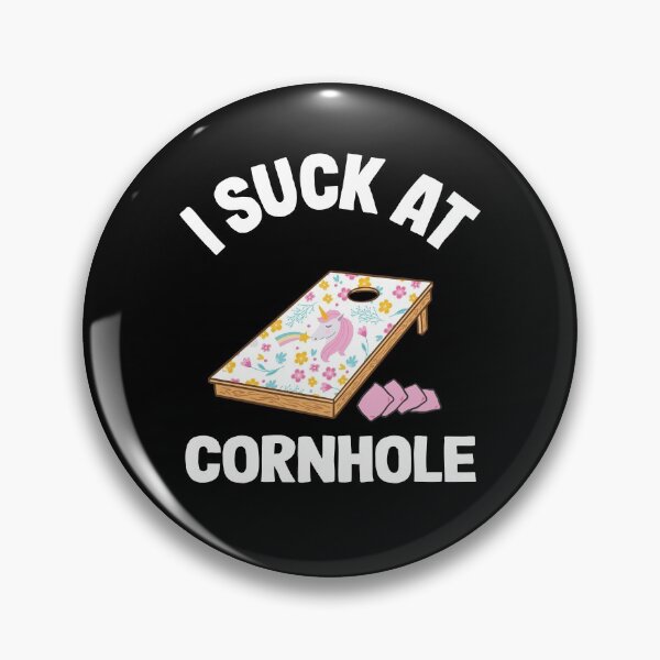 Item preview, I Suck At Cornhole Loser Funny Sarcastic Joke Pink Unicorn designed and sold by Stronzi.
