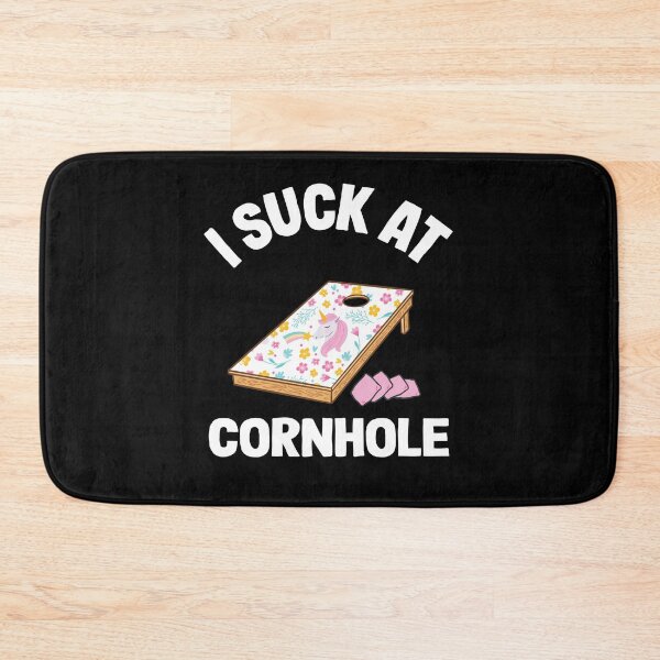 Item preview, I Suck At Cornhole Loser Funny Sarcastic Joke Pink Unicorn designed and sold by Stronzi.