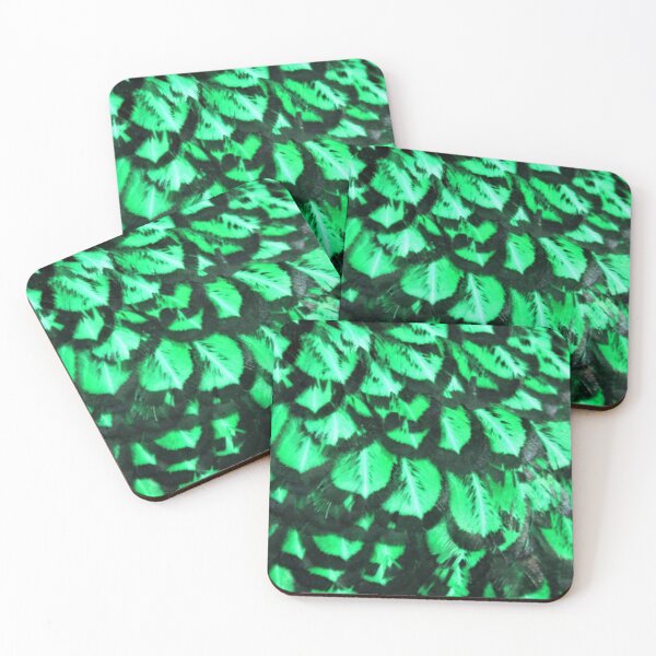 Item preview, Green Feather Skin Pattern Bed Sheet Design designed and sold by PodiShawna.