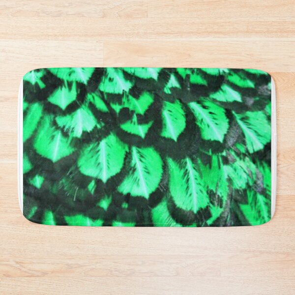 Item preview, Green Feather Skin Pattern Bed Sheet Design designed and sold by PodiShawna.