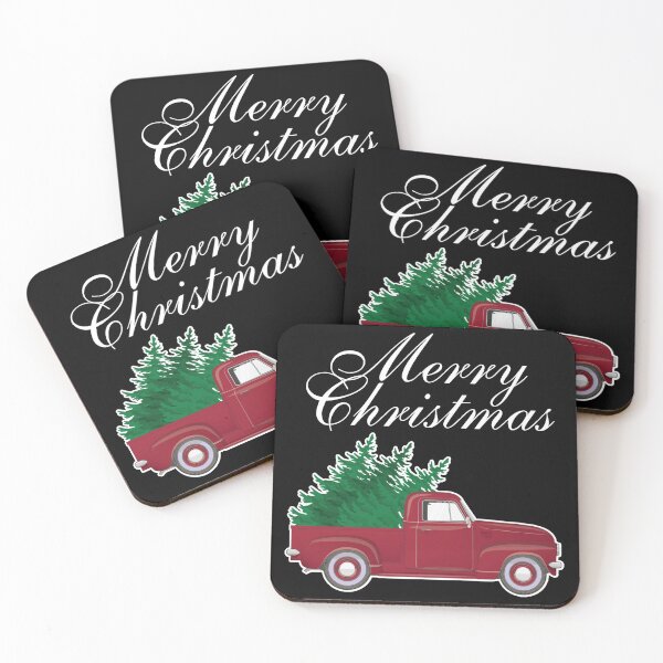 Item preview, Vintage Red Truck Merry Christmas Tree Pajamas PJ designed and sold by lishakaren.