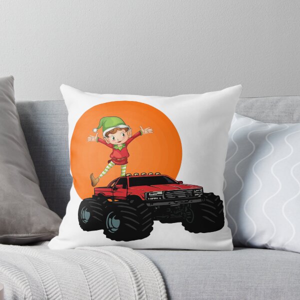 Item preview, Christmas Elf Riding Monster Truck designed and sold by STOREMAAR.