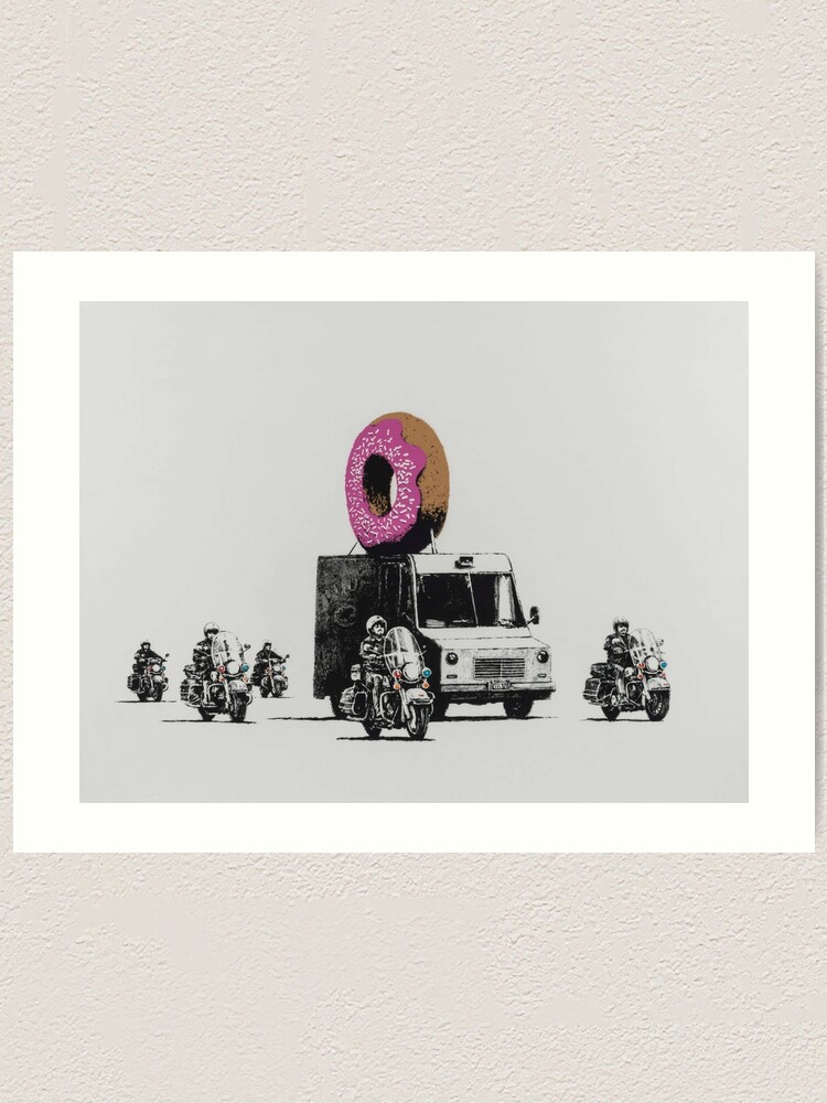 Banksy Donuts Strawberry Art