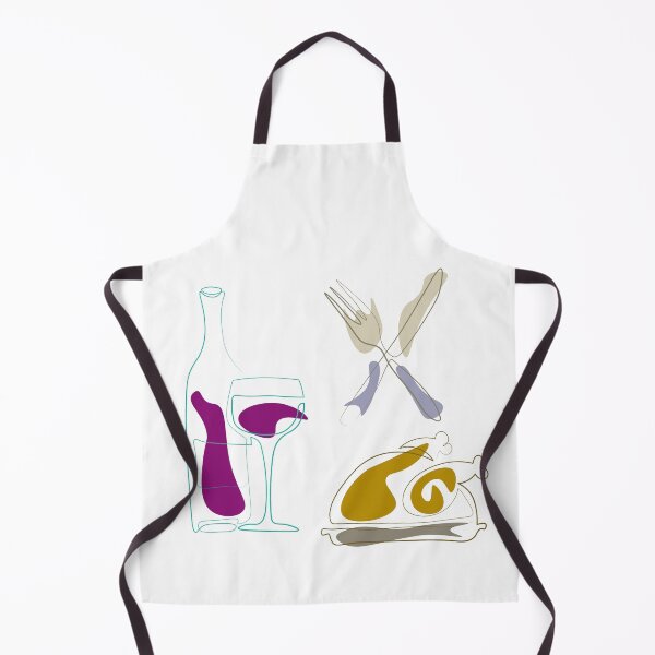 Item preview, Dinner with red wine and turkey chicken designed and sold by CutieBlue.