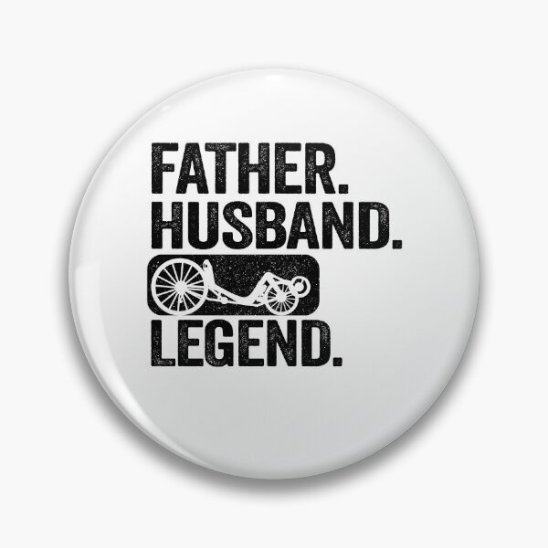 Item preview, Father Husband Recumbent Legend Funny Recumbent Bike designed and sold by Stronzi.