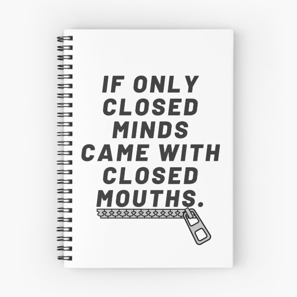 Item preview, If only closed minds came with closed mouths designed and sold by Giovanni's  Brown Quotes.