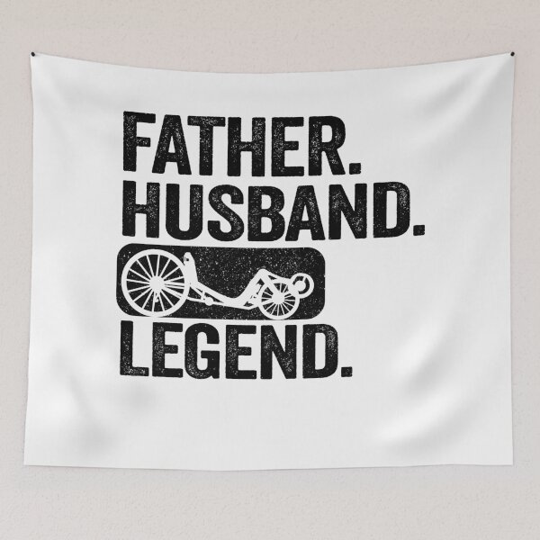 Item preview, Father Husband Recumbent Legend Funny Recumbent Bike designed and sold by Stronzi.