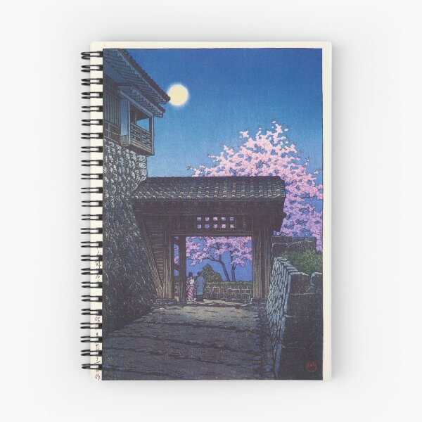 Item preview, Hasui Kawase – Bright Moon at Matsuyama Castle designed and sold by Ukiyo-e-Masters.