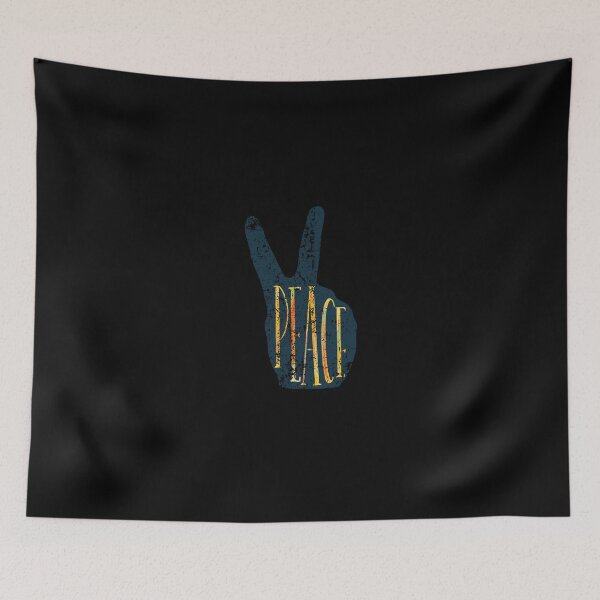 Item preview, Peace Hand Sign Peace distressed Love Freedom Hippie Gift designed and sold by Hyper-Field.