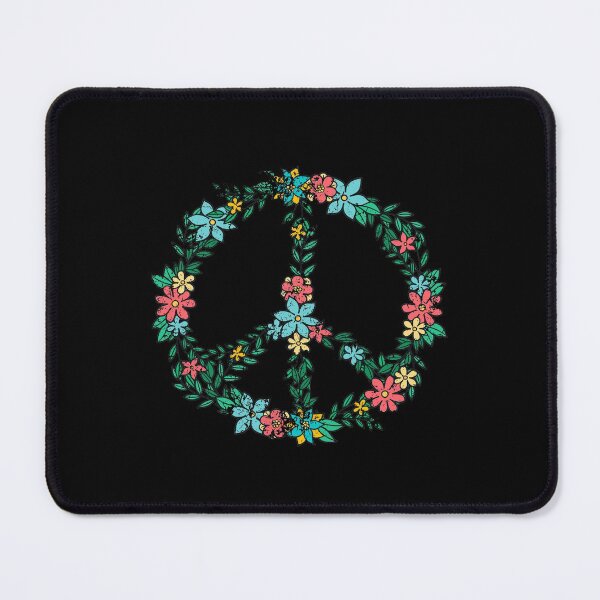 Item preview, Peace Sign Flowers Peace distressed Love Freedom Hippie Gift designed and sold by Hyper-Field.
