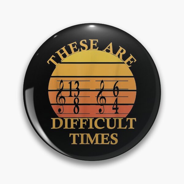 Item preview, These Are Difficult Times Vintage Sunset Music Lover designed and sold by ColbathJelia.