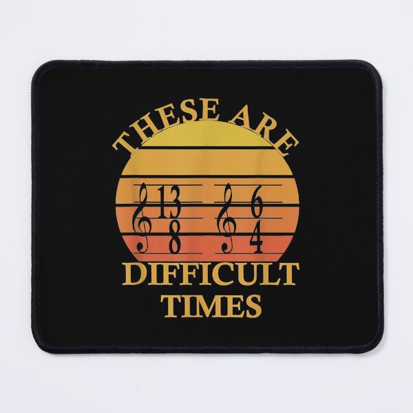 Item preview, These Are Difficult Times Vintage Sunset Music Lover designed and sold by ColbathJelia.