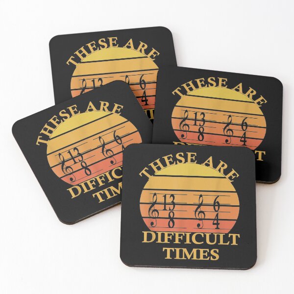 Item preview, These Are Difficult Times Vintage Sunset Music Lover designed and sold by ColbathJelia.
