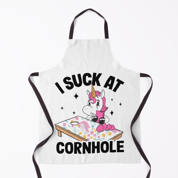 Item preview, I Suck At Cornhole Loser Funny Sarcastic Joke Pink Unicorn designed and sold by Stronzi.
