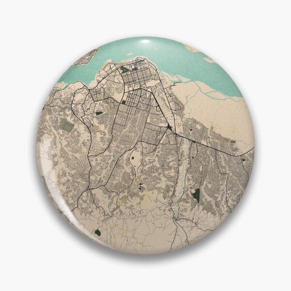 Item preview, Kinshasa City Map of Congo - Vintage designed and sold by deMAP.