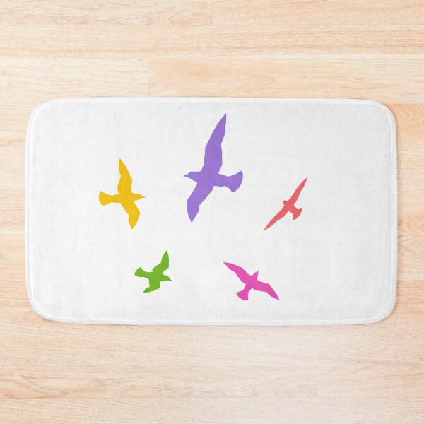 Item preview, Colorful silhouettes with seagulls designed and sold by MIRO3D.