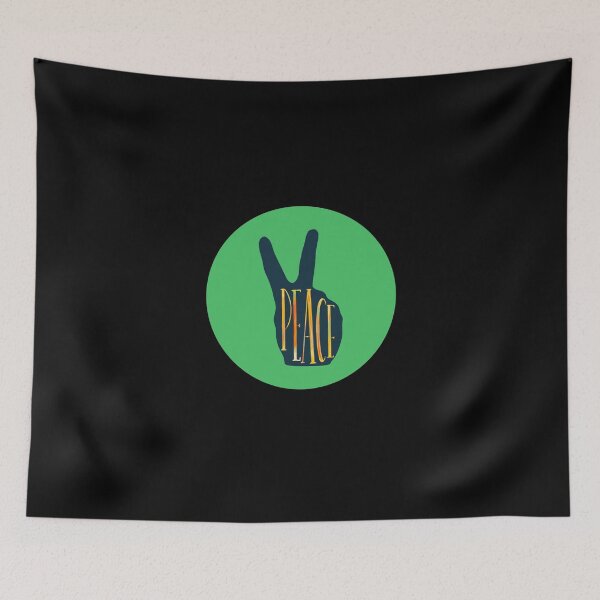 Item preview, Peace Hand Sign Peace green Love Freedom Hippie Gift designed and sold by Hyper-Field.
