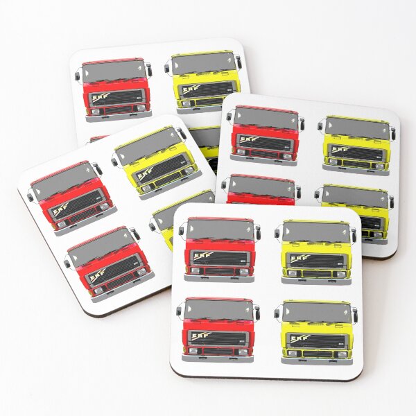 Item preview, red lorry yellow lorry classic 1980s ERF pair designed and sold by soitwouldseem.