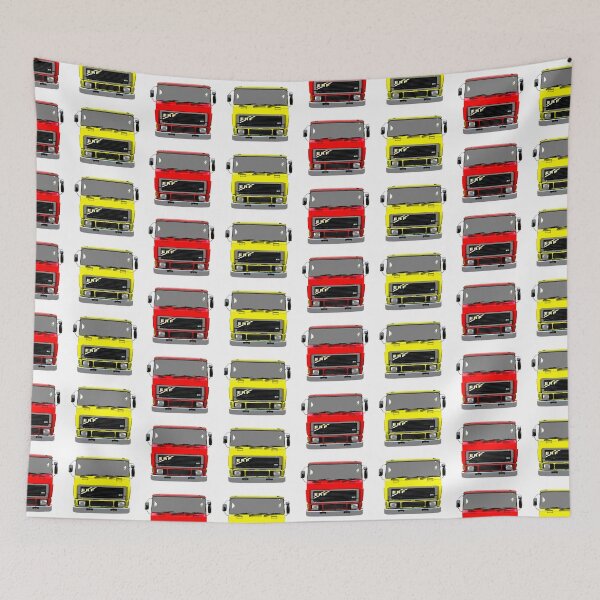 Item preview, red lorry yellow lorry classic 1980s ERF pair designed and sold by soitwouldseem.