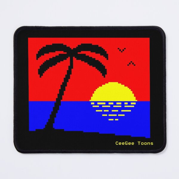 Sunset Beach - Teletext Mouse Pad