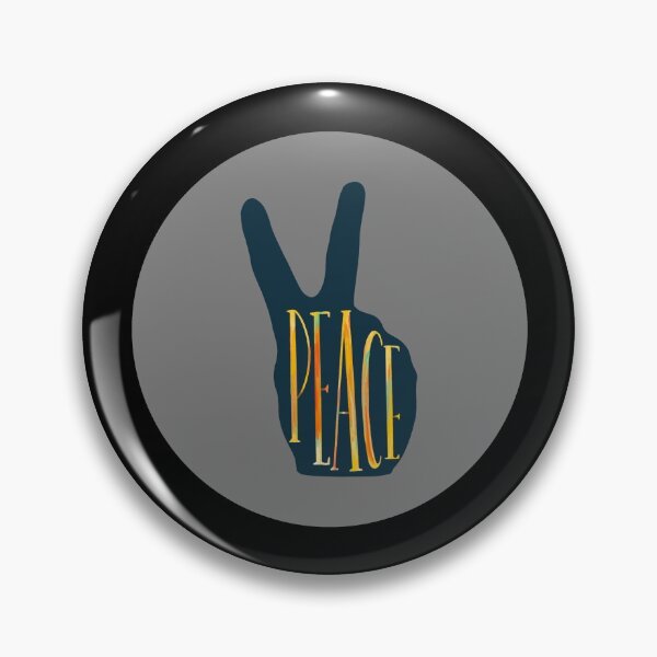 Item preview, Peace Hand Sign Peace grey Love Freedom Hippie Gift designed and sold by Hyper-Field.
