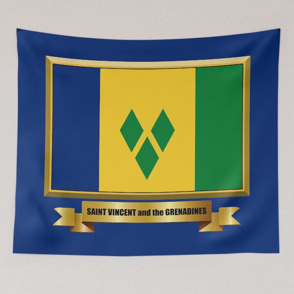 Artikelvorschau, SAINT VINCENT und die GRENADINEN Flagge, Geschenke, Masken, Aufkleber und Produkte entworfen und verkauft von mpodger.