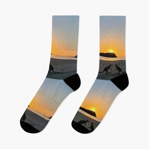 Item preview, Kangaroos on beach at sunrise  designed and sold by C-L-Cs.