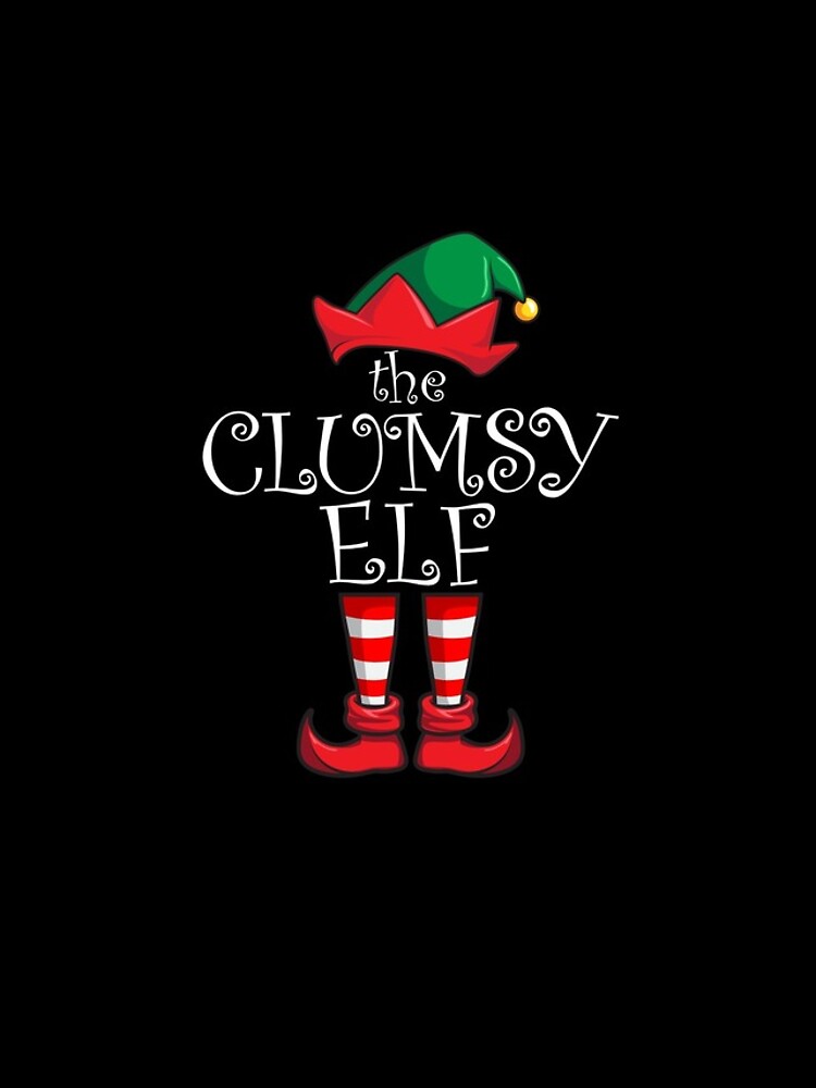 Aperçu 4 sur 4. Coque iPhone avec l'œuvre Clumsy Elf Matching Family Christmas Party Pajama Clumsy Elf Gear créée et vendue par DynamicDesign.