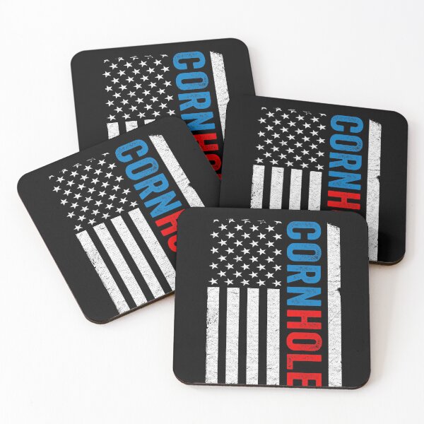 Item preview, US American Flag Corn Hole Bean Bag Toss Player Cornhole designed and sold by Stronzi.