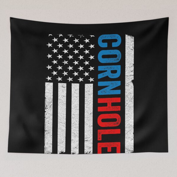 Item preview, US American Flag Corn Hole Bean Bag Toss Player Cornhole designed and sold by Stronzi.